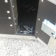 Kis Led robotlámpa konténer rack
