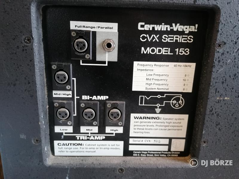 Cerwin-Vega CVX Series Model 153 passzív hangfal