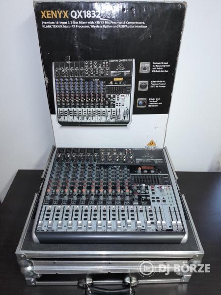 Behringer Xenyx QX1832USB + gyári Thomann rack