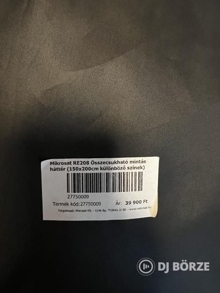 Mikrosat RE 208 összecsukható mintás háttér (150x200cm) double color!!!