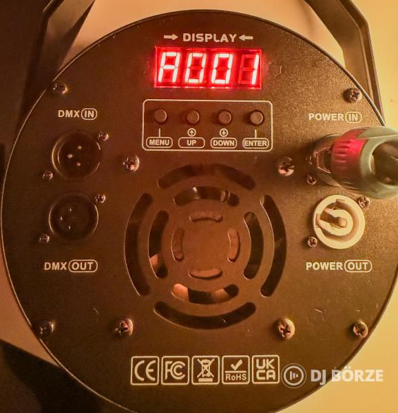 LED PAR 18 lámpa DMX vezérléssel