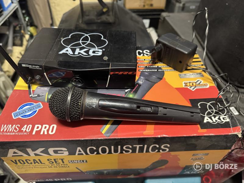 AKG vezeték nélküli mikrofon SR40 S vevő + HT 40 PRO kéziadó