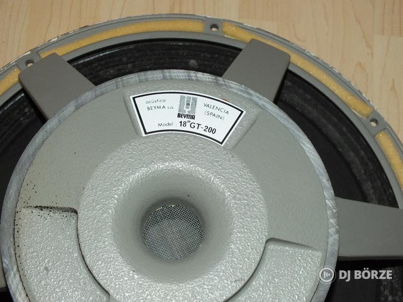 Beyma 18" GT - 200 mély hangszóró