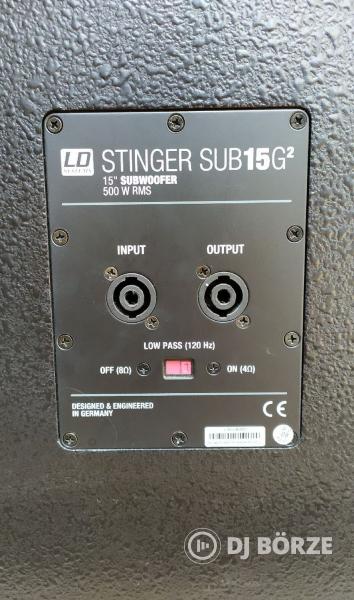LD Systems StingerG2 2xSUB15+4xTop12 passzív hagfalak