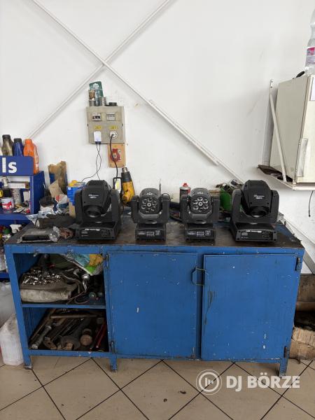 Eladó 2db Showtec Phanton 50 led spot és 2db Fénytechnikashop-os Bee eye laser robotlámpák