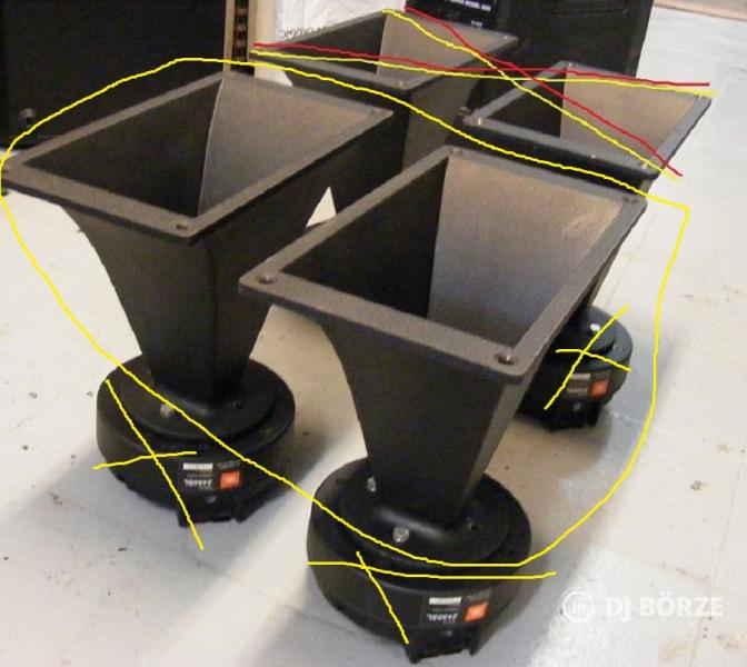 Sok-sok 8", 10", 12", 15",18", 21" hangszórók, ringek, 1"-2" driverek, 1"- 2" tölcsérek