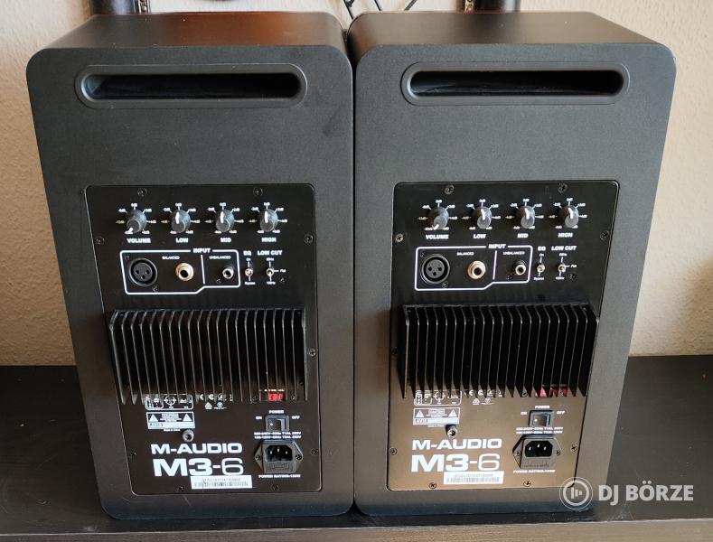 M-AUDIO M3-6 háromutas aktív stúdiómonitor pár.