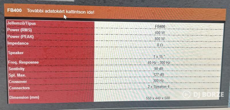 JTC Akustic top-mélyláda pár