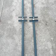 2db Showtec Showbar 4, fénytartó gerendák, szállító láda, nagy kerekek stb