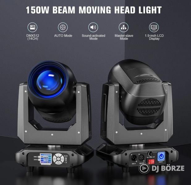 Eladó számlával, garanciával, új 150 watt beam&spot robotlámpák rackekkel