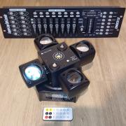 Utolsó 2db!Okos kis robot!4 karú 3in 1 RGBW beam, strobi, RG lézer (beszámítás is) videót!!!