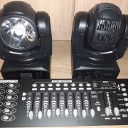 új fajta!12db! 90w Rgbw led beam, vezérlő (beszámítás) Bp. -Szeged (új ára 57.000/db)