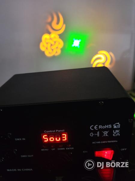 Mini party fény gobo lader rgb strobi