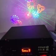 Mini party fény gobo lader rgb strobi