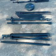 Hangfal fény és mikrofon álványok, alkatrészek