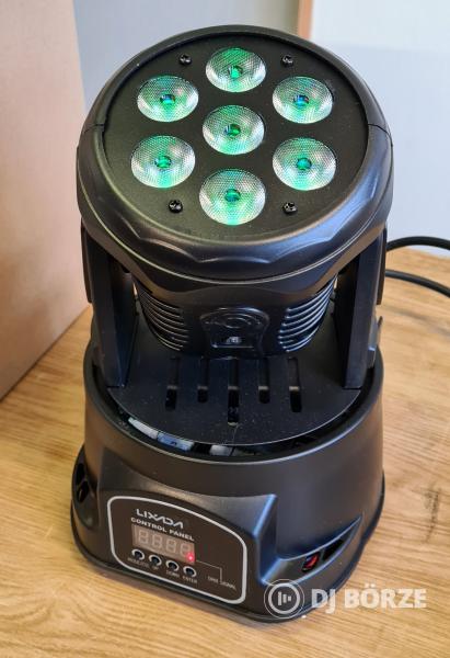 Eladó 4 db bontott, de vadiúj LIXADA LED-es mozgófejes falfestő (PAR) lámpa