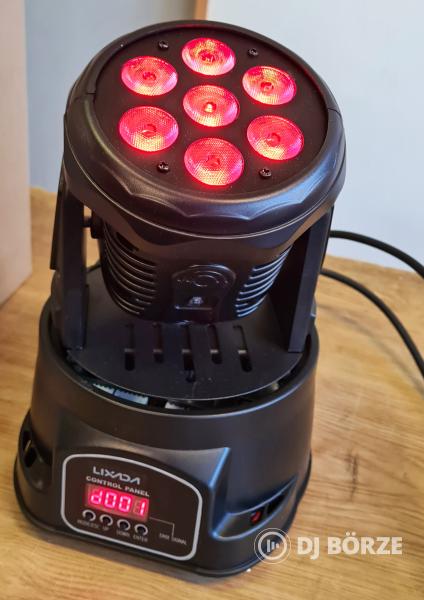 Eladó 4 db bontott, de vadiúj LIXADA LED-es mozgófejes falfestő (PAR) lámpa