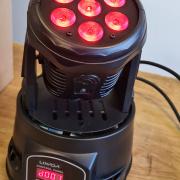 Eladó 4 db bontott, de vadiúj LIXADA LED-es mozgófejes falfestő (PAR) lámpa