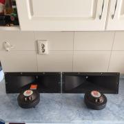 JBL 2426-es driverek, 2370-es tölcsérek.