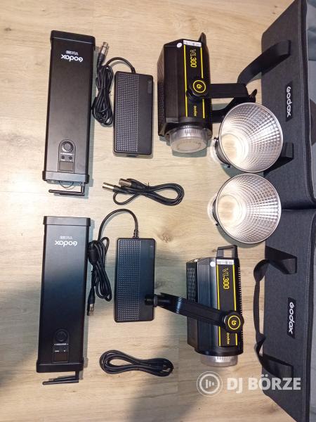 2db Godox VL300 (beszámítás is)  (új ára:342.000ft/db)