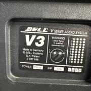 Bell, Fostex V3, 250W RMS, 15", 8 ohm topláda pár, hangfal pár + ajándék