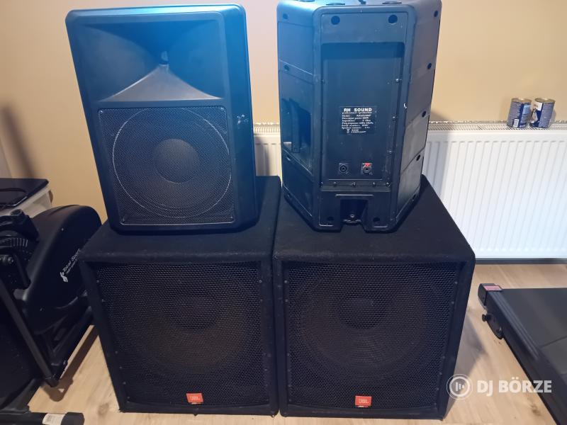 Jbl jrx 118s pár, Rh sound Rh12/2/400p, Fbt Subline 15s , Elder audio RS 10pár (beszámítás is)