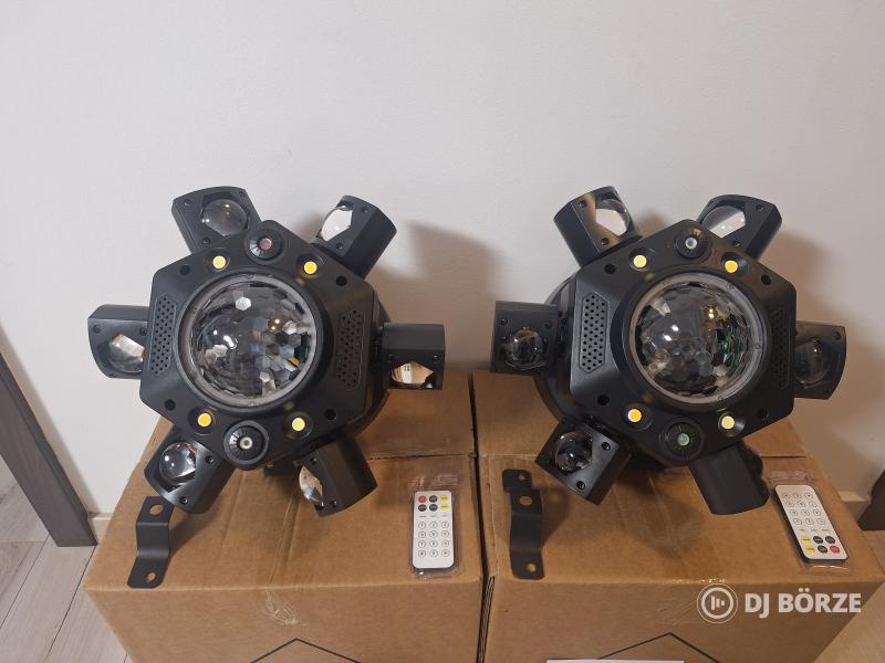 Eladó 2 db új 6 karú forgófejű 6 in 1 robotlámpa: