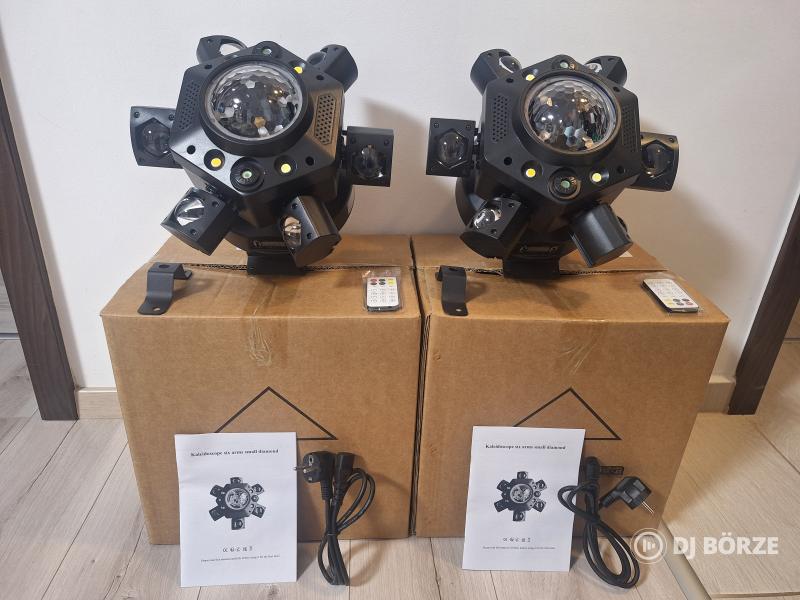 Eladó 2 db új 6 karú forgófejű 6 in 1 robotlámpa: