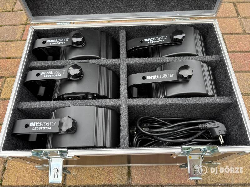 Eladó 5 db Involight LEDSpot 54 Reflektor – Brutál fényerő + Rack