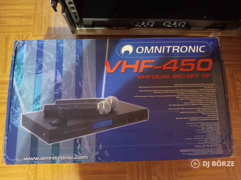 Vezeték nélküli Mikrofon szett. (Omnitronic VHF-450)