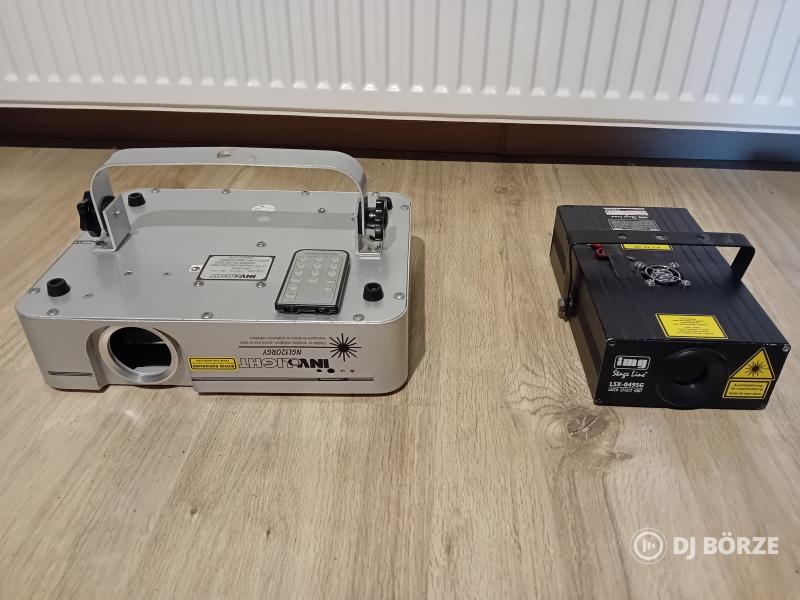 2 lézer hibákkal. Involight ngl 120 RGY és Stage line LSX 049SG (beszámítás is)