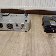 2 lézer hibákkal. Involight ngl 120 RGY és Stage line LSX 049SG (beszámítás is)