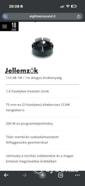 🔥 PROFI EIGHTEEN SOUND HANGRENDSZER ELADÓ – BRUTÁLIS ERŐ 🔥