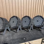 4db 36x1W RGB par lámpa