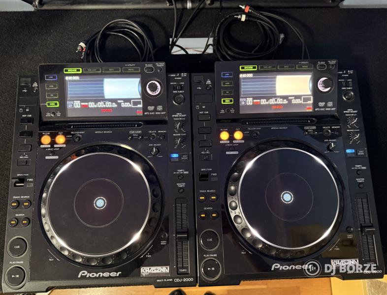 2 X Pioneer CDJ-2000 + 1 X Pioneer DJM-2000 + Rack