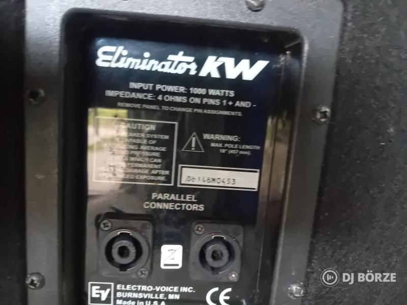 Eladó EV eliminator kw sub üres láda pár