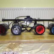 4 db spotlámpa tartozékokkal