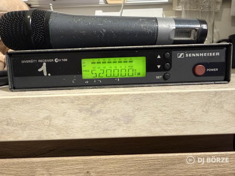 Sennheiser ew100 (G1) mikrofon szett táskával, szivaccsal