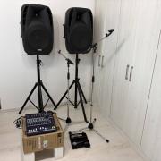 Komplett hangosítás szett – 2 db Laney aktív hangfal, Soundcraft keverő