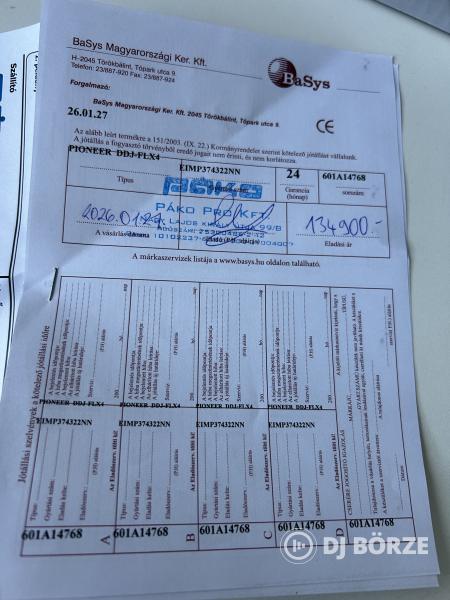 Pioneer DDJ FLX 4 kontroller +fejhallgató