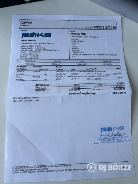 Pioneer DDJ FLX 4 kontroller +fejhallgató