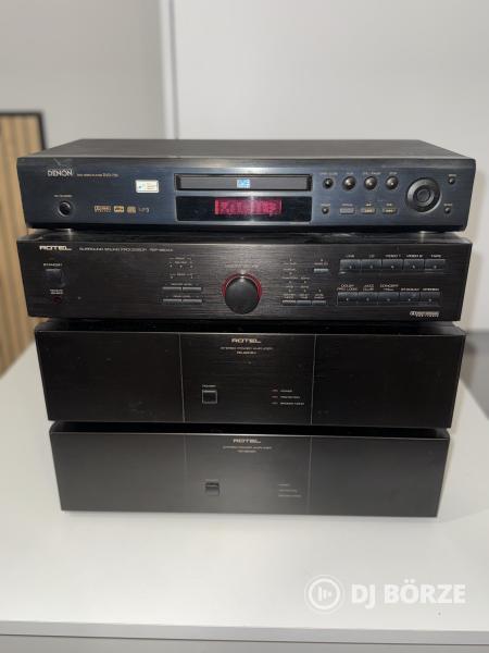 Rotel és Denon surround processzorok és DVD lejátszó