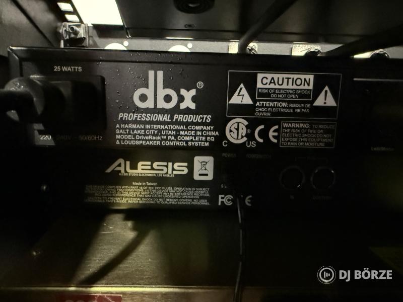Dbx driverack + hangrendszer-menedzselő rendszer keverőpult