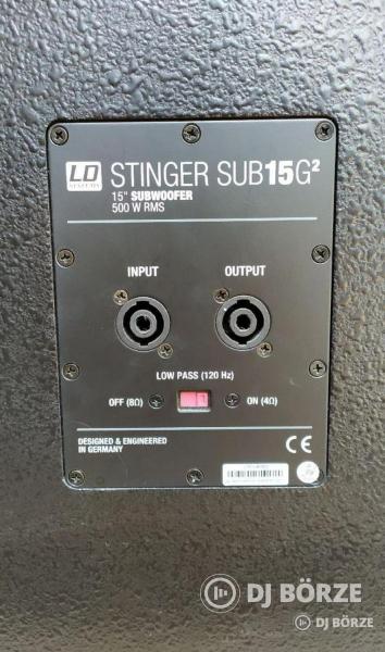LD Systems StingerG2 2xSUB15+4xTop12 passzív hagfalak