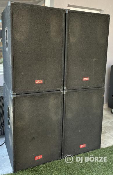 4 db Fábi István által készített hangfal (18" + birad driver)