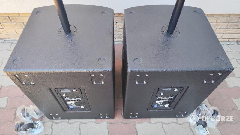 Turbosound iQ komplett hangrendszer (2x iQ18B + 2x iQ15) – Gyári tokokkal, szatelit rúdakkal eladó!