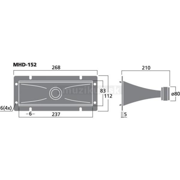 Eladó 1db IMG (StageLine) MHD-152 tweeter