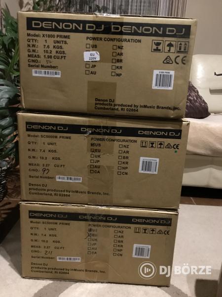 Gyűjtői, ÚJ állapotú ,dobozos, 2 db DENON SC5000M + 1 db DENON X1800 + MAGMA rack