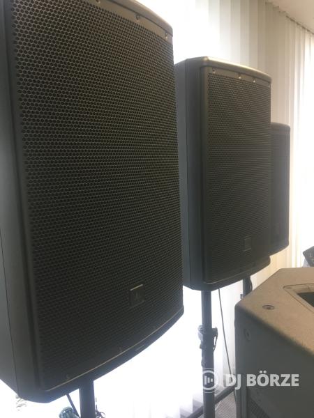 4db JBL EON 615 aktív hangfal gyári huzattal, kábelekkel és 2db FBT 18"sub