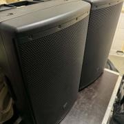 4db JBL EON 615 aktív hangfal gyári huzattal, kábelekkel és 2db FBT 18"sub